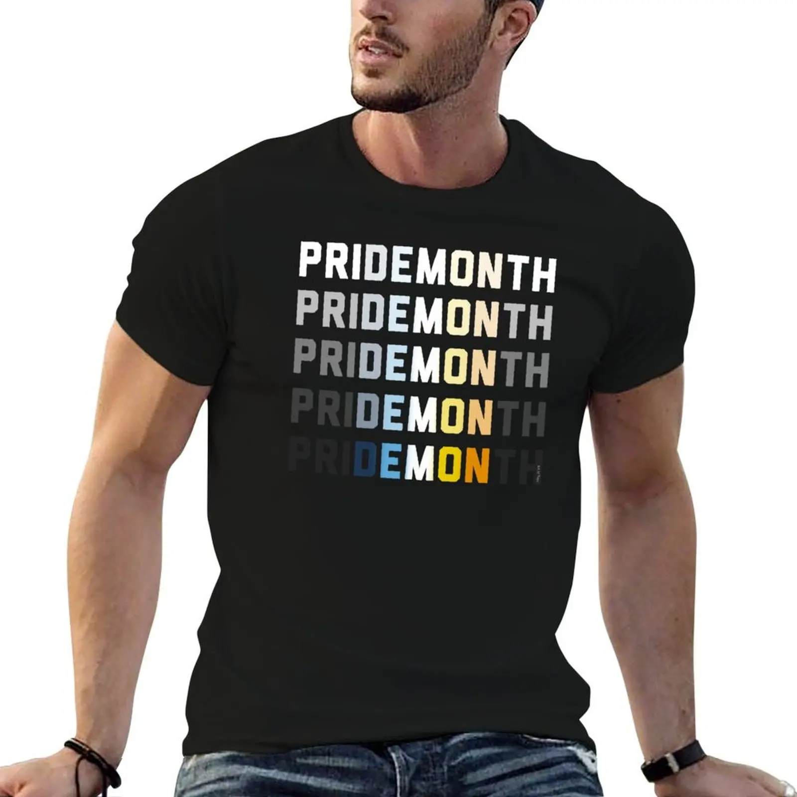 

PriDEMONth Aroace T-Shirt man t shirt cotton high quality man tshirt T-Shirt