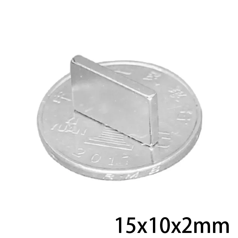 15X10X2 mm Bulk Sheet Neodymium Magnetic 15mm*10mm Strong NdFeB Magnets 15x10x2mm Block Rare Earth Magnet 15*10*2 mm