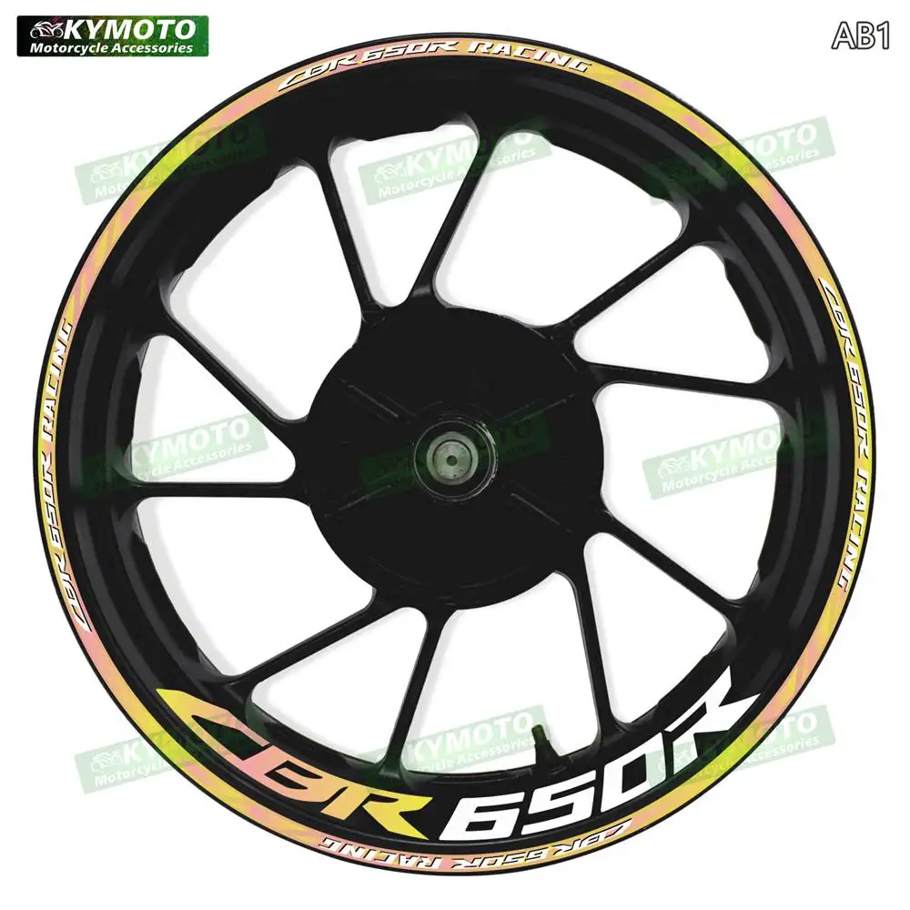 For Honda CBR650R CBR 650R motorcycle accessories 17-inch front and rear wheel gradient stickers fairings and wheel hub decorate 2
