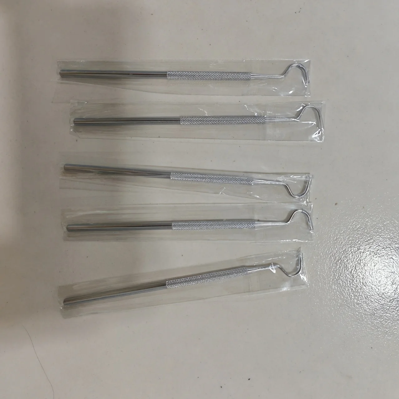 

5Pcs Single Hook Tooth Dental Explorer Probe Dentist Tool Stainless Steel Teeth Clean Hygiene Explorer Probe Hook