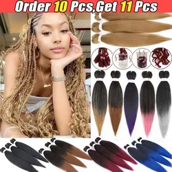 Easy Braiding Hair Kanekalon Jumbo Synthetic Crochet Curly Hair Wholesale Expression Braiding Hair Pre Stretched Extensions