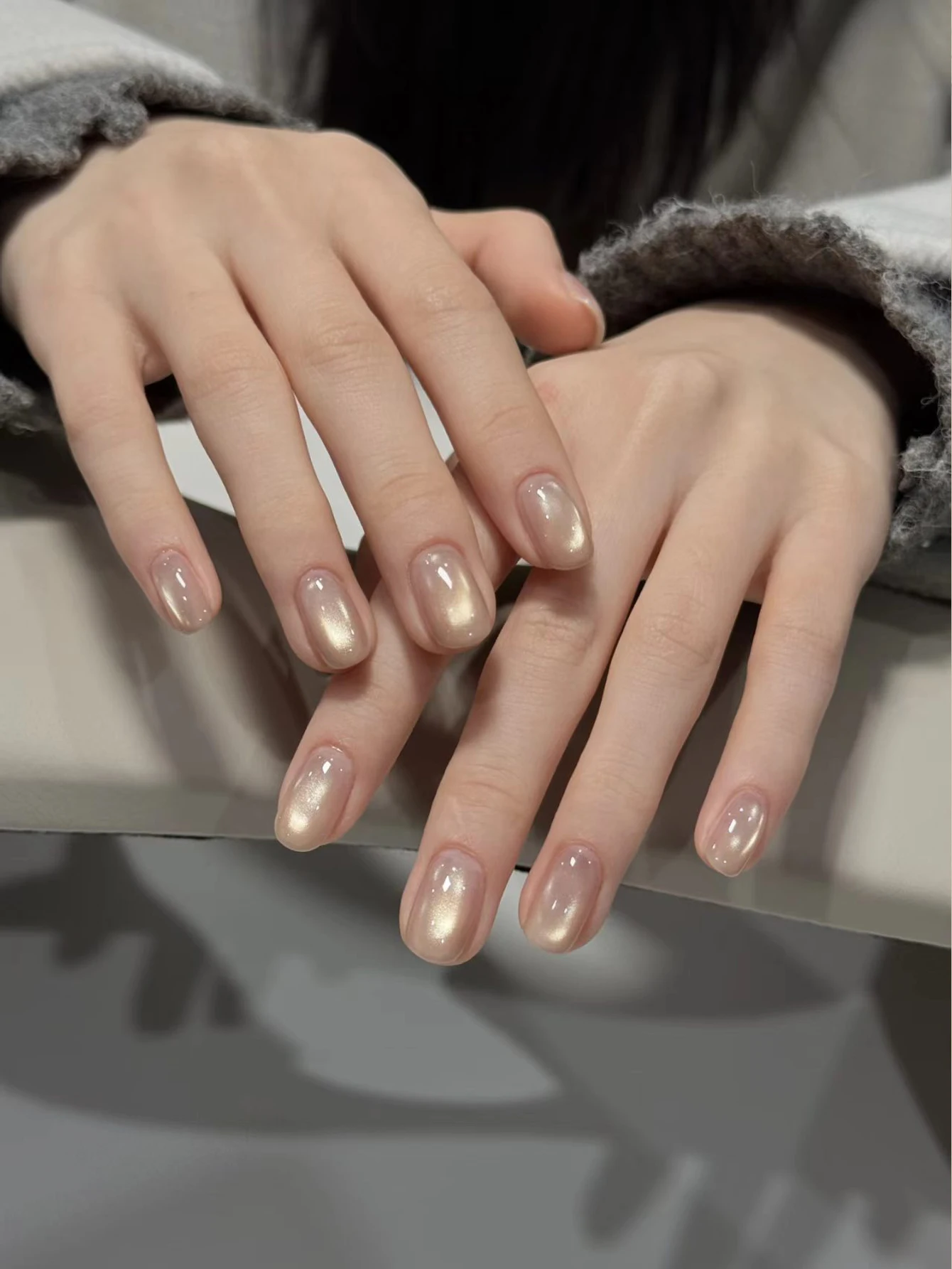 1-6pcs 12ml Icy Pink Cat Eye G - Nail Art Cat Eye Pink ulasan dan harga