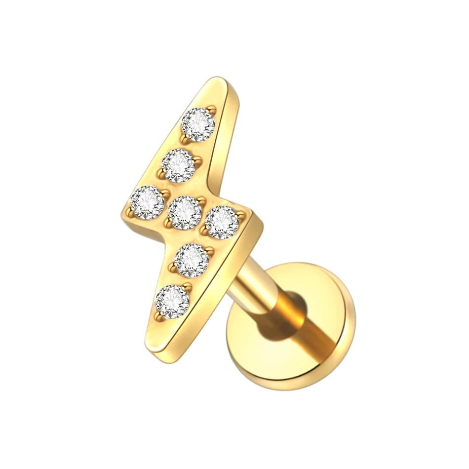 G23 Titanium Ear Tragus Cartilage Helix Piercing Stud