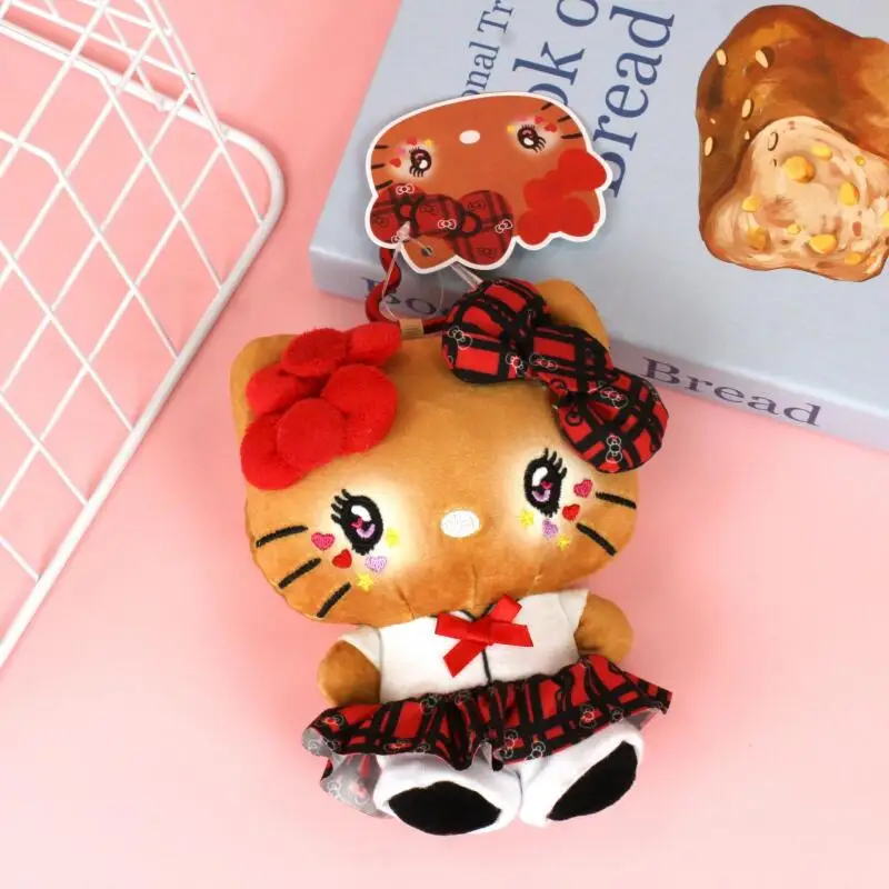15 cm süße Cartoon Kawaii Shibuya Gyru Hello Kitty Plüschpuppe Schlüsselanhänger Taschenanhänger Spielzeug Geschenk