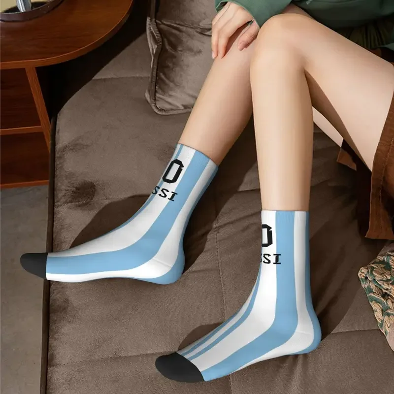 Messis Argentina Number Football Socks Men Women Polyester Funny Happy Socks Hip Hop Spring Summer Autumn Winter Socks Gift