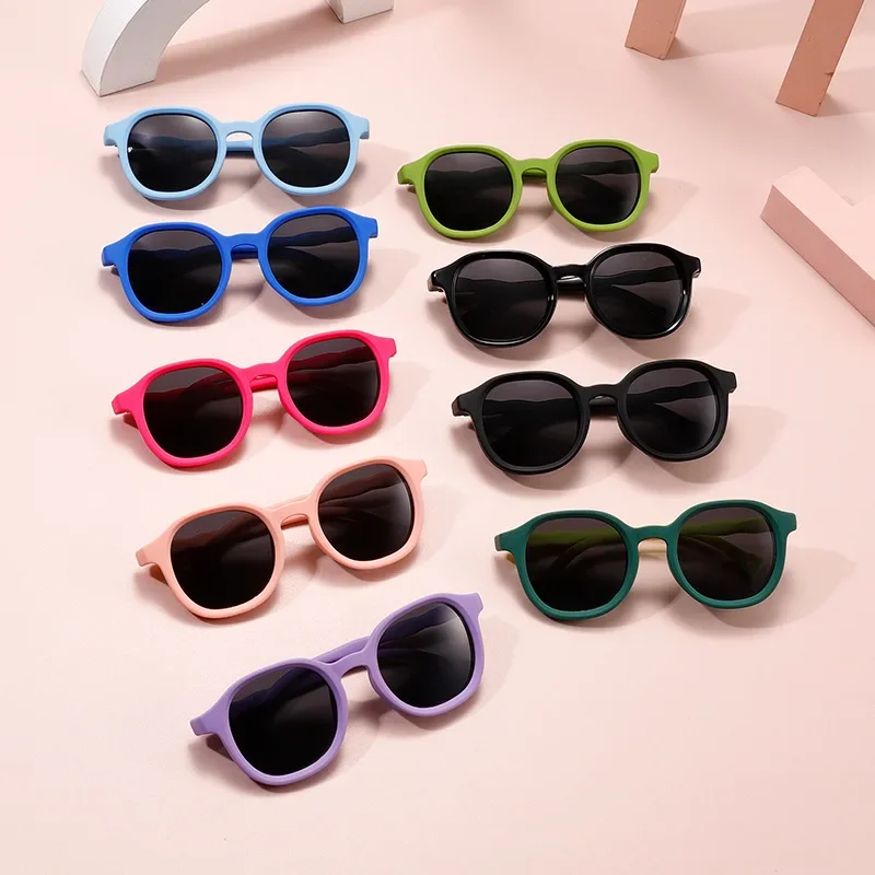 Baby sunglasses new trendy and cute TR matte texture UV400 polarized sunglasses for men and women and children UV protection