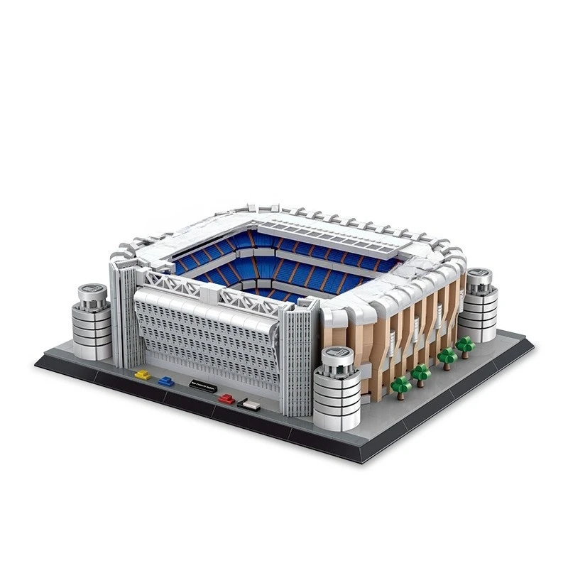 Madrid new Chamartin stadium compatible small particle assembled building block building children's gift