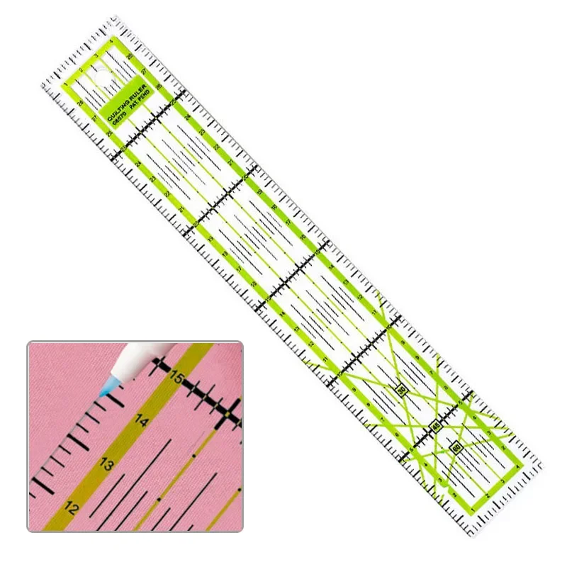 5x30cm Acrylic Quilting Patchwork Ruler Transparent Fabric Cloth Cutting Rulers Tailor Measuring Tools Home Sewing Accessories