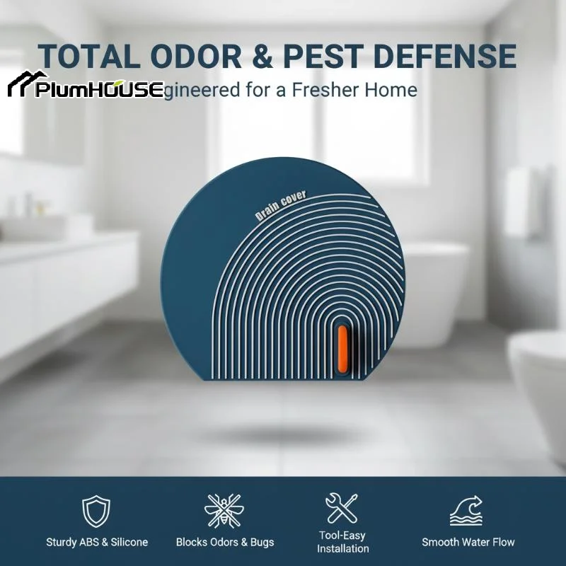 Silicone Floor Drain Cover Anti Odor Hair Catcher Anti Clogging Design For Bathroom Kitchen Shower Multiple Color Options