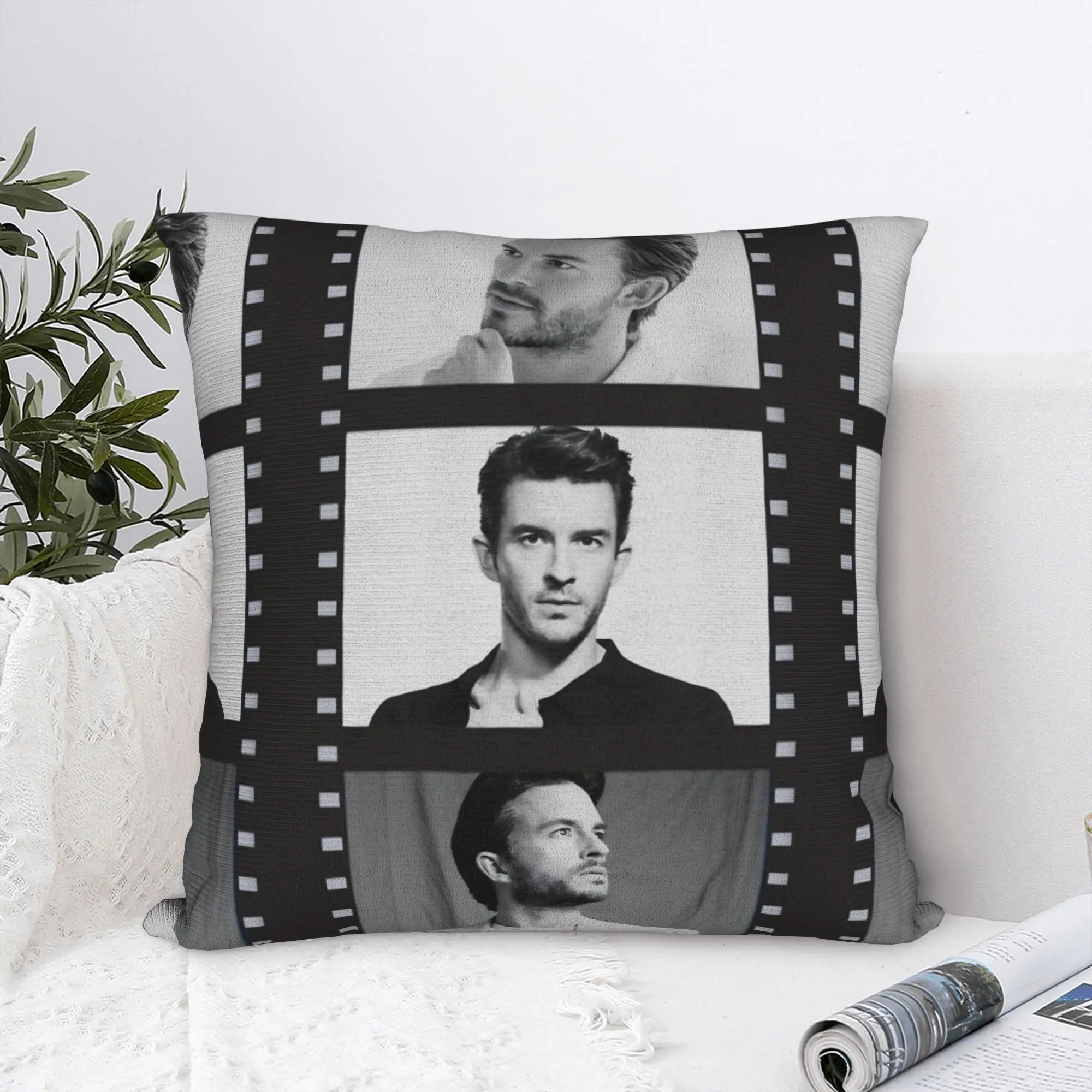 Jonathan Bailey Actor Square Pillow Cases Comedy Cushion Covers Awesome Zippered Decorative Pillowcase for Home 45x45cm