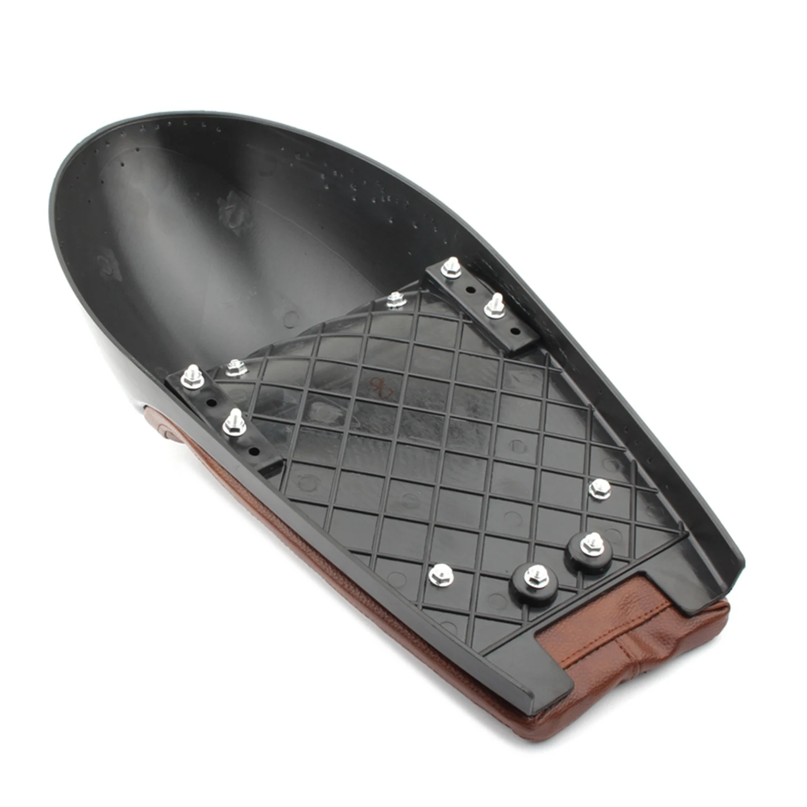 

Seat Retro Seat Pan Base Saddle Scrambler Cushion Vintage Motorcycle SeatsFit Flat Motorbike Frame