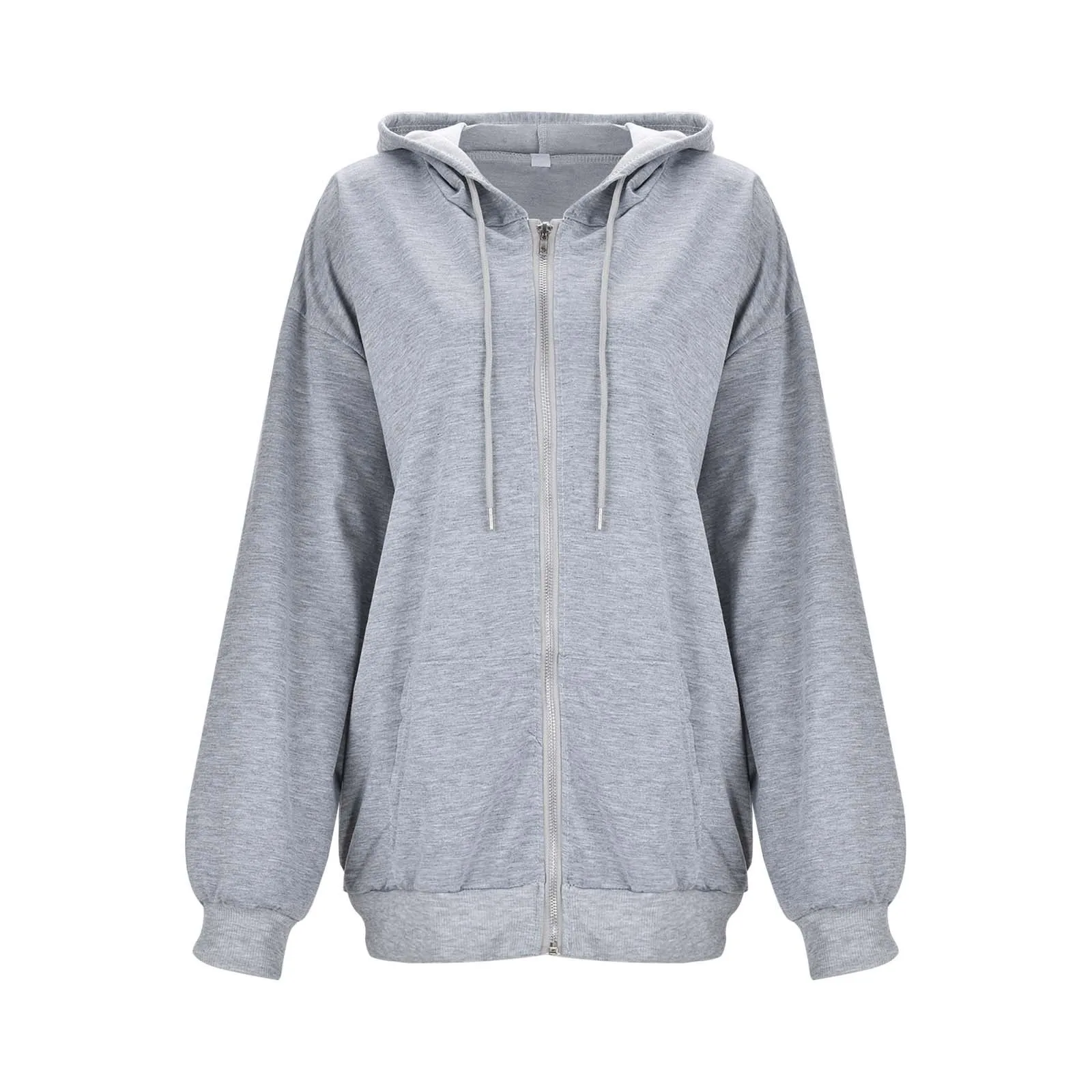 Sudaderas góticas con capucha y cremallera para mujer, chaqueta Retro Harajuku de Hip Hop, sudaderas holgadas de gran tamaño Y2k