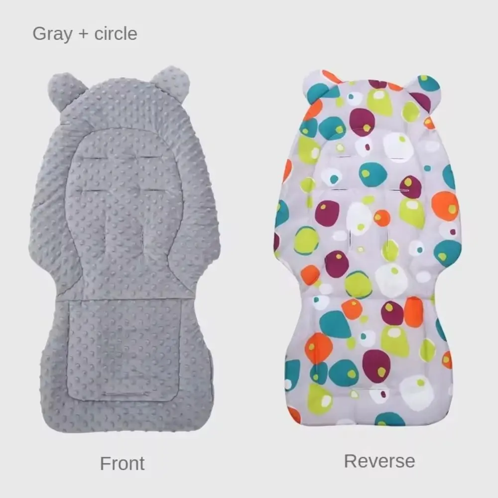 Breathable Cotton Baby Stroller Cushion Multi-function Washable Pushchair Car Mat Windproof Double Sided Baby's Cushion