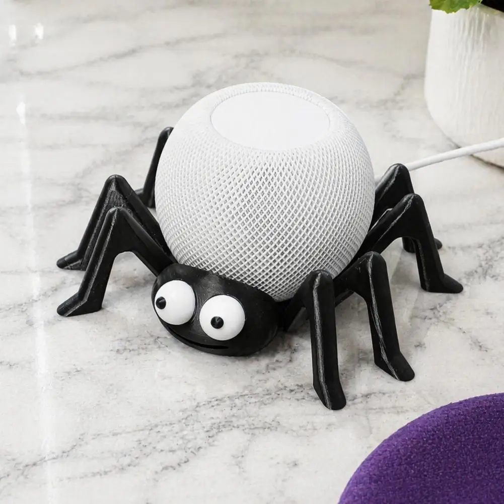 Decorative Figurine for Home Room Display Piece Spider Shape Table Stand Holder for Alexa Echo Dot 4/5 Homepod Mini Decorative