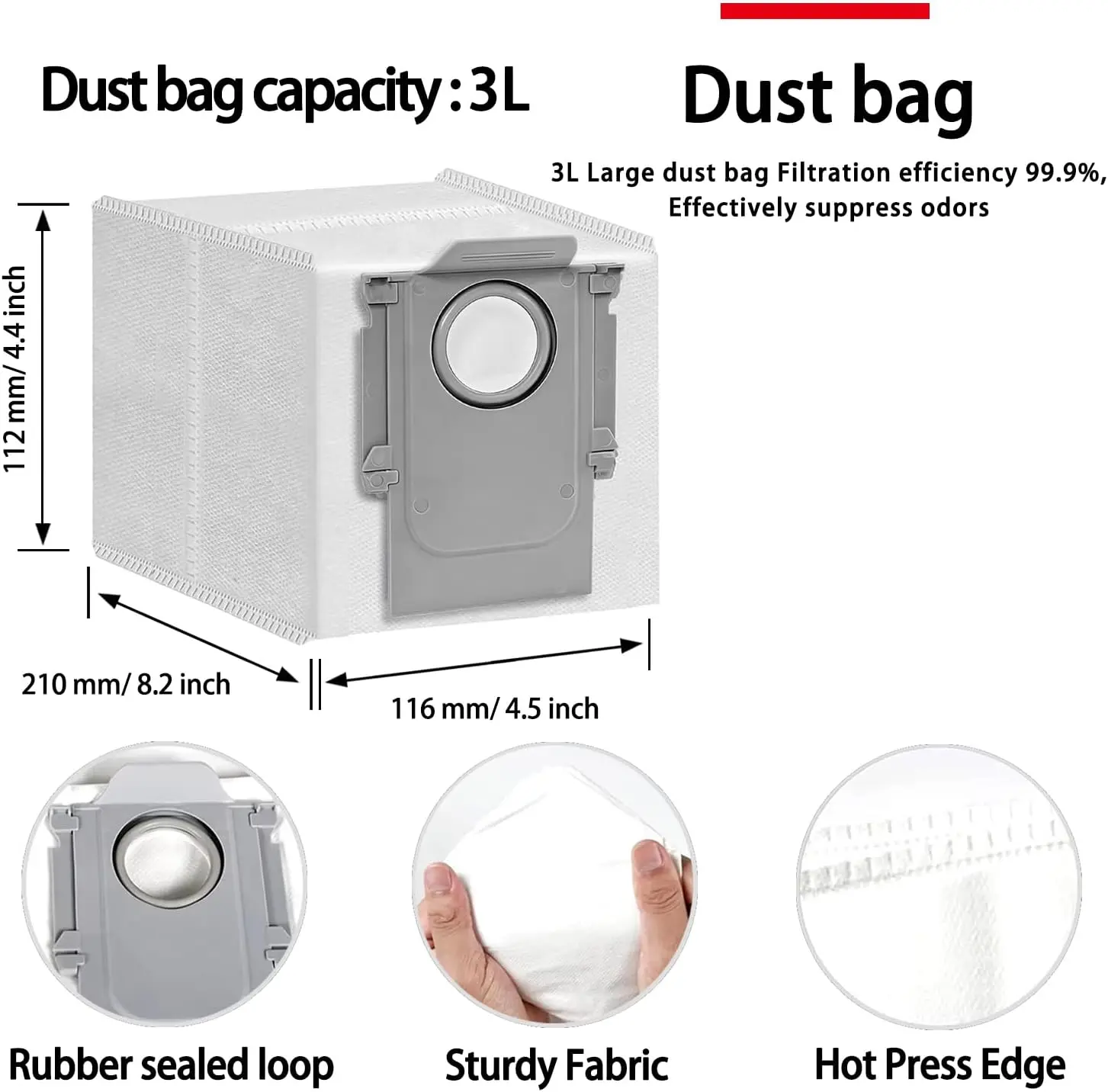 For Roborock Saros 20 Sonic/S10 MaxV Ultra Robot Vacuum Accessories Main Side Brush Filter Mop Cloth Dust Bags Replacement Parts image 6