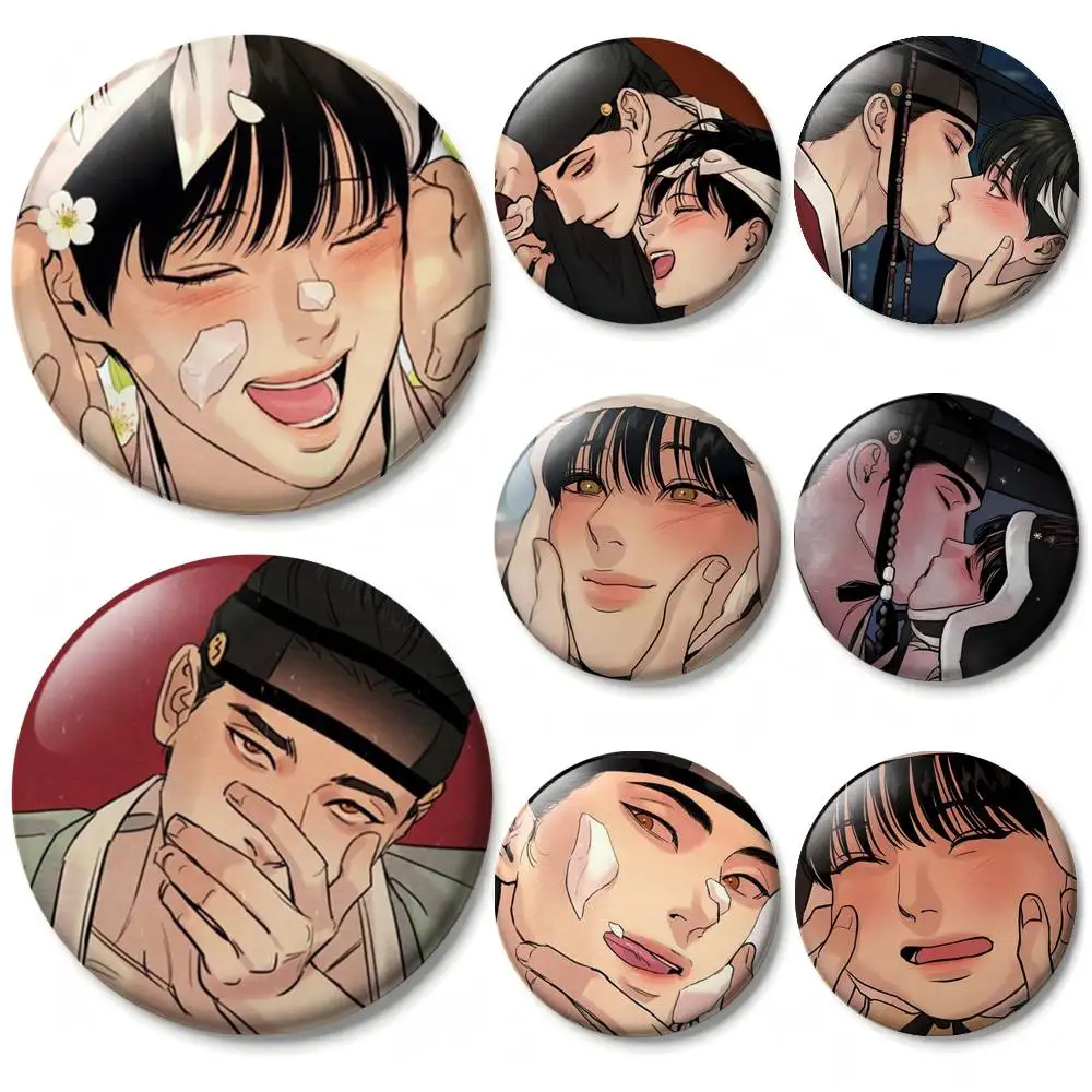 N-Nakyum Seungho P-Painter of the Night Laser Badge Creative Pins Brooch for Bag Clothes Hat Decor Gifts Fans Collect