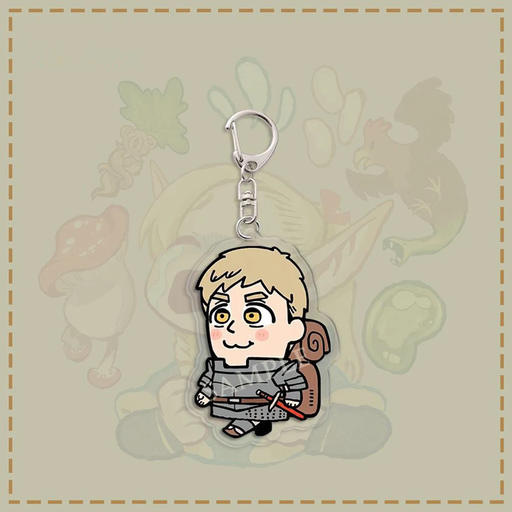 Delicious In Dungeon Anime Peripherals Acrylic Keychain Pendant Marcille Cartoon Q-Version Knapsack Pendant Kawaii Birthday Gift