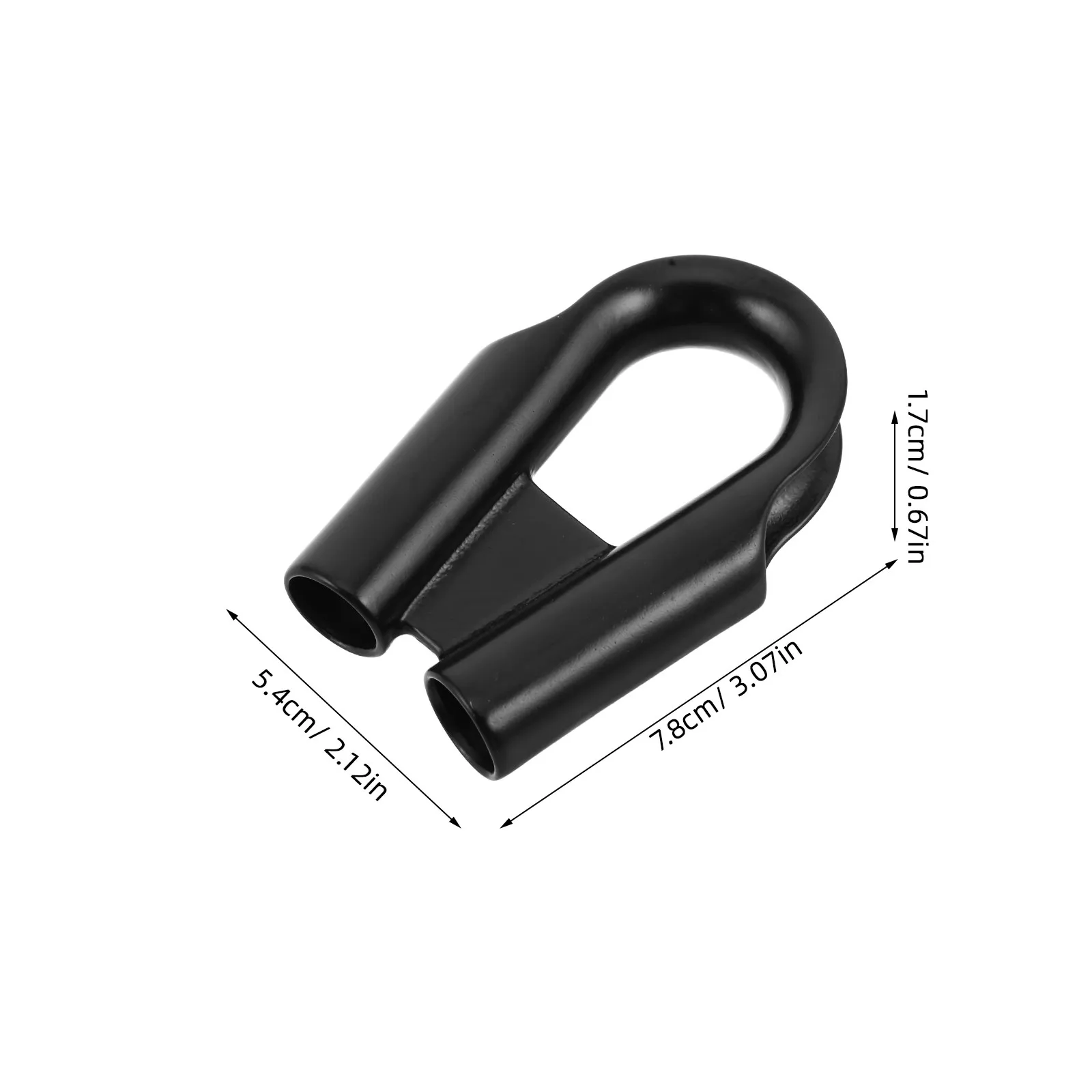 Stainless Steel Wire Rope Thimble 10Mm Tubular Heart-Shaped Eye Splice Protector for Marine Boat Rigging Lifting Crane Hardware