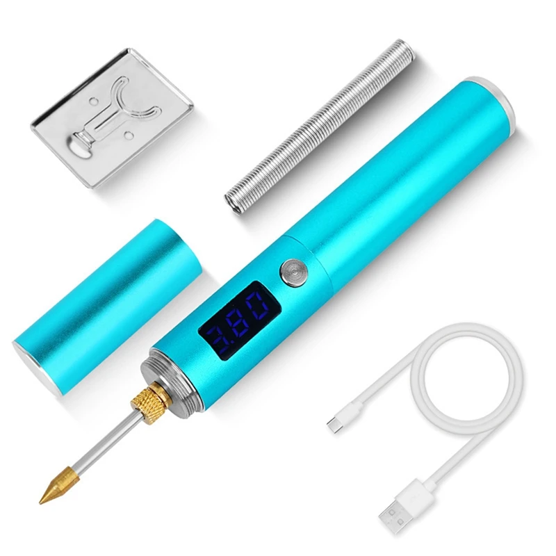 USB High-Power Fast Heat Wireless Soldering Iron Rechargeable Soldering Iron Temperature With LED Display Tip