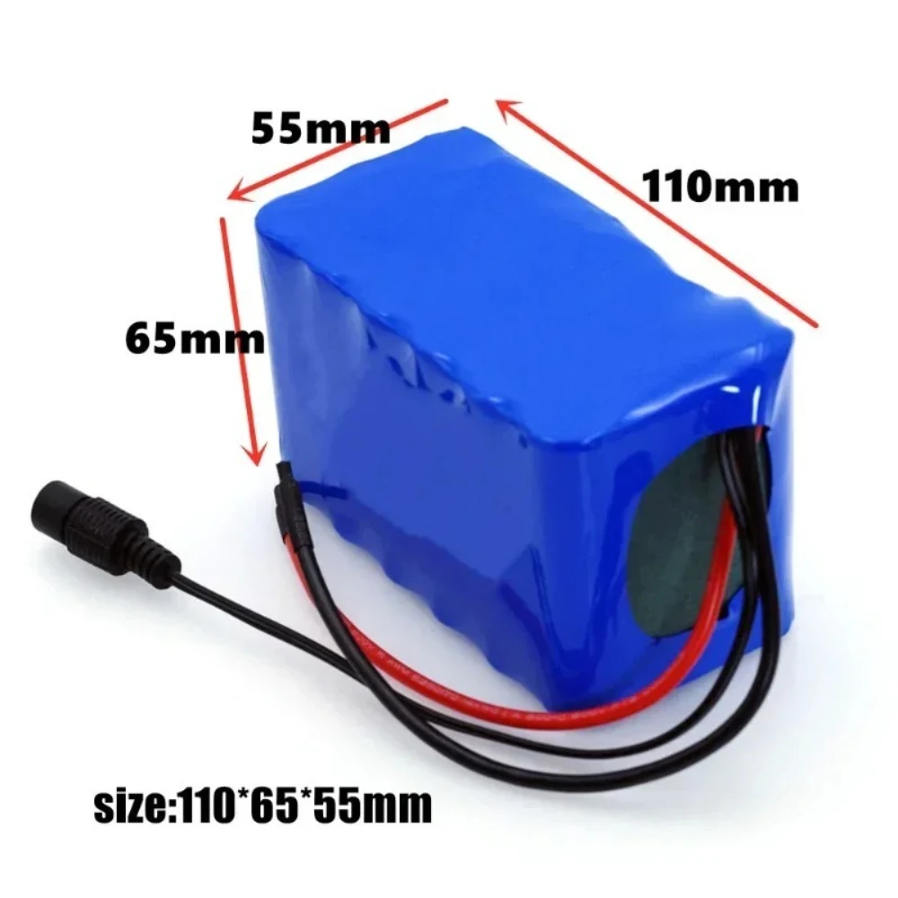 

High capacity 24V10Ah 6S3P 18650 rechargeable lithium-ion battery, 25.2V10000mAh, with charger