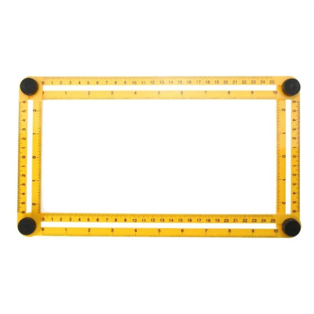 Multifunctional Angle-izer Template Tool Plastic Measuring Four-Sided Ruler Accurate Measurement Tool Forty Percent Plastic Rule