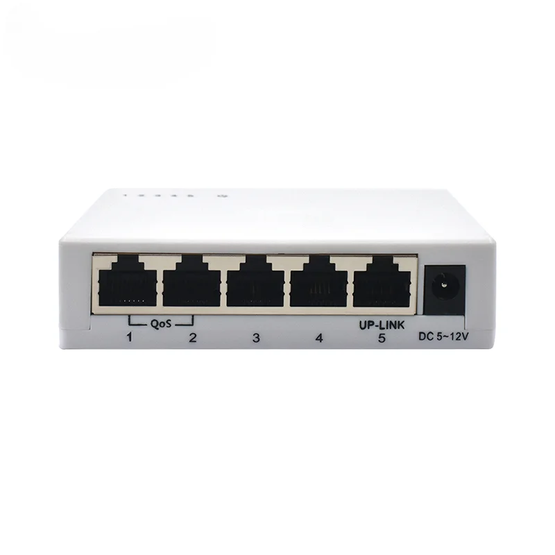 

High quality 10/100Mbps 5 Port Network Plastics Unmanaged Ethernet Switch Support QOS VLAN Extend