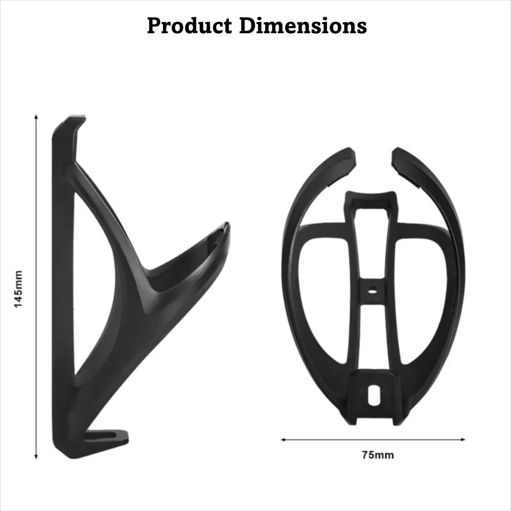 دعامة كأس الماء الأسود عالية الجودة خفيفة الوزن مع مسامير وحامل غلاية ورف زجاجات المشروبات البلاستيكية وإكسسوارات ركوب الدراجات #6
