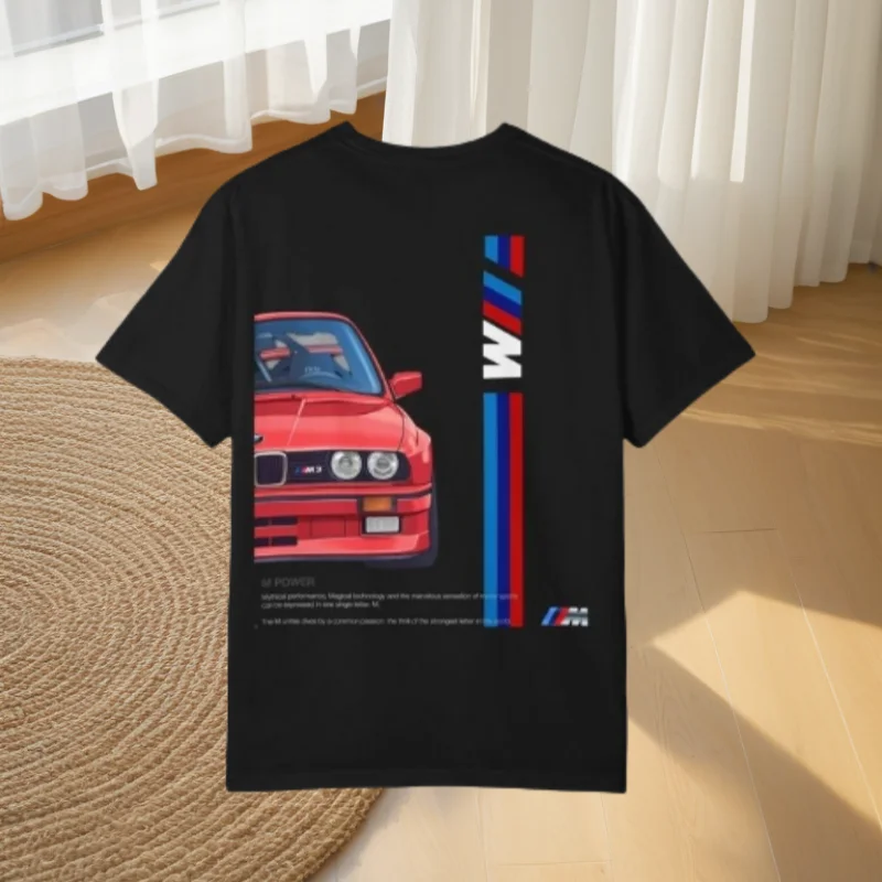 

Футболка в стиле ретро BMW M Power Racing — классическая футболка в стиле комиксов E30, негабаритная спортивная одежда для любителей автомобилей и мотоциклов