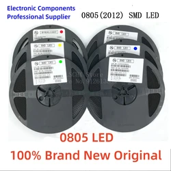 1Reel 3000pcs 0805 SMD LED diodes light yellow red green blue White orange blue ice blue purple pink warm whit yellow green
