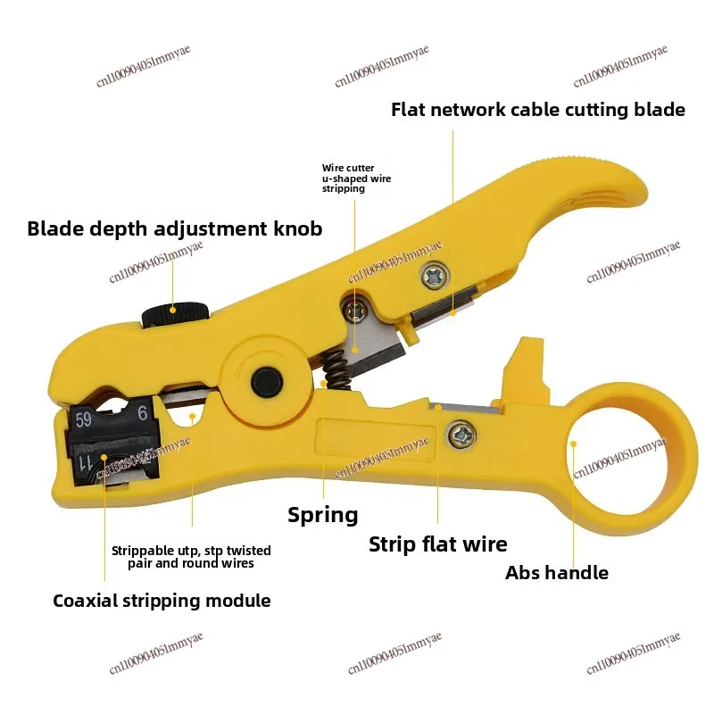 Coaxial cable strippers, cable TV cable strippers