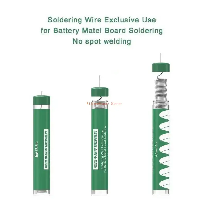 

F62A паяльная оловянная проволока для пайки металлической платы батареи 0,8 ммх300 см паяль