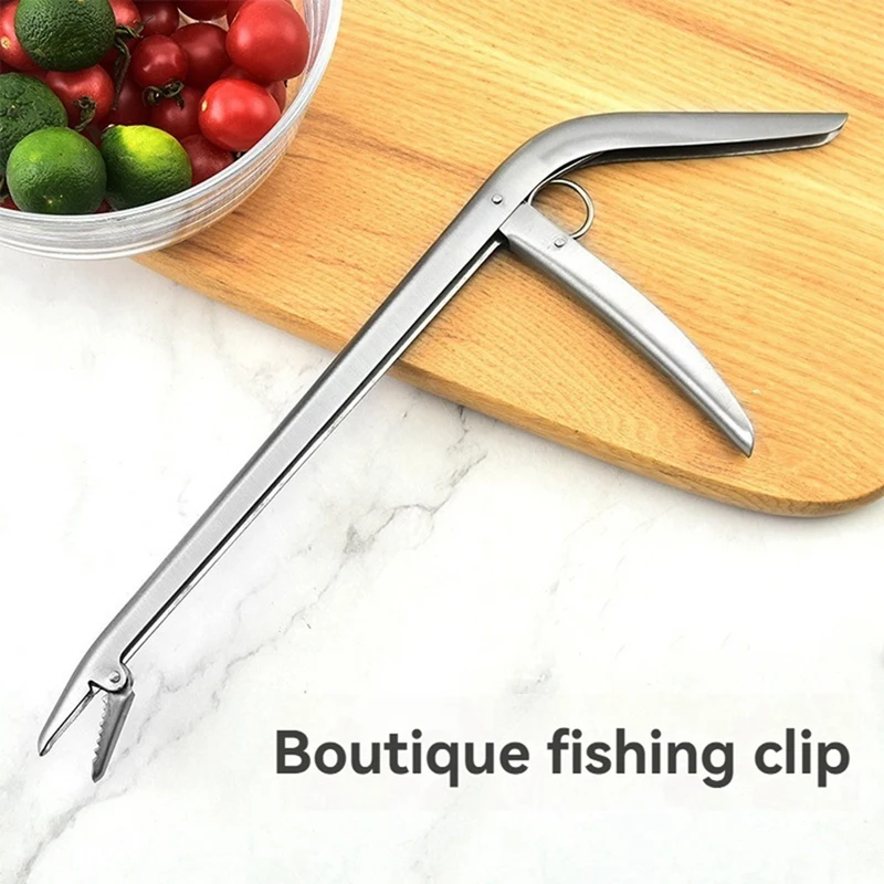 Stainless Steel Fishing Gear Multifunctional Fishing Pliers Grab Clip Fishing Supplies