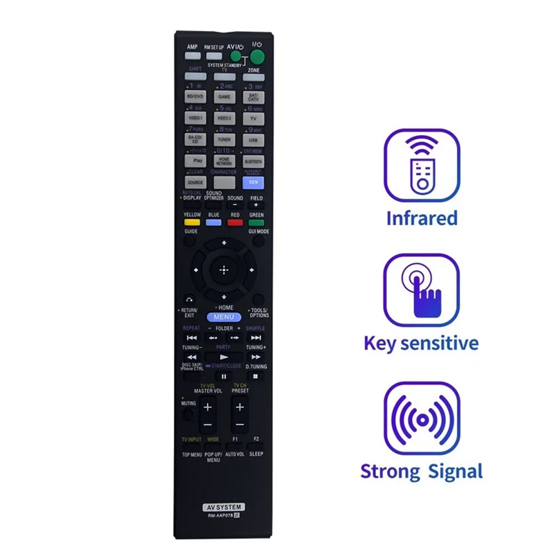 استبدل جهاز التحكم عن بعد RM-AAP078 لجهاز التحكم عن بعد Sony AV SYSTEM-A86G