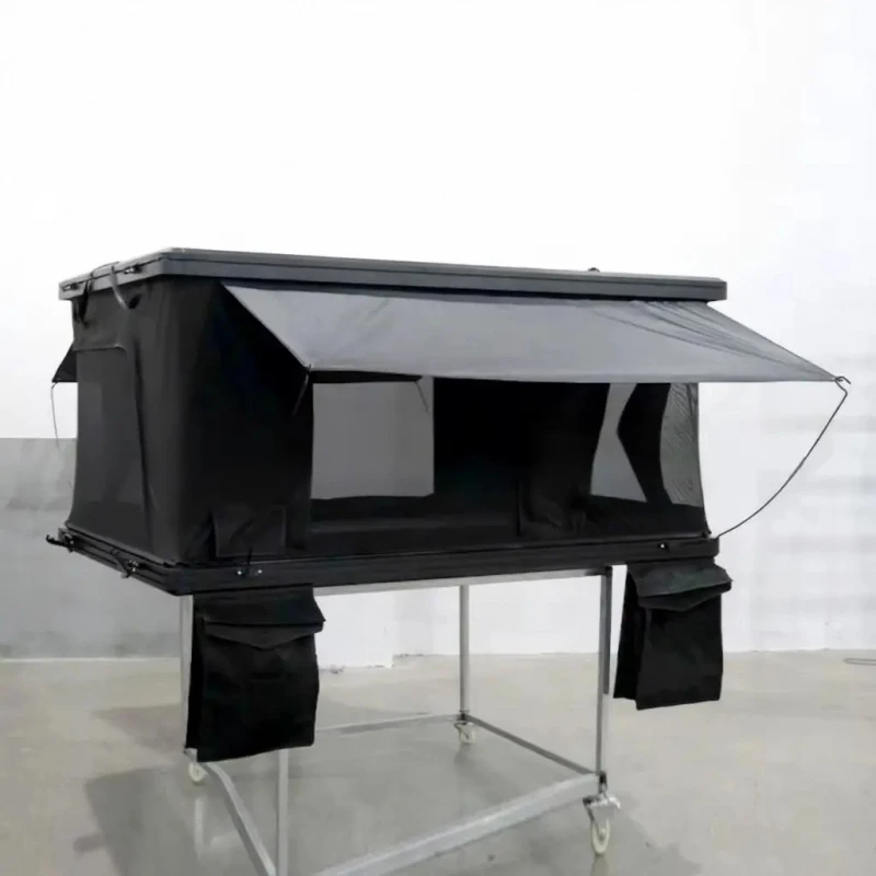 

Outdoor Aluminum Hard Shell Roof Top Tent Four-season Single Layer Waterproof 2 Person Camping Equipment