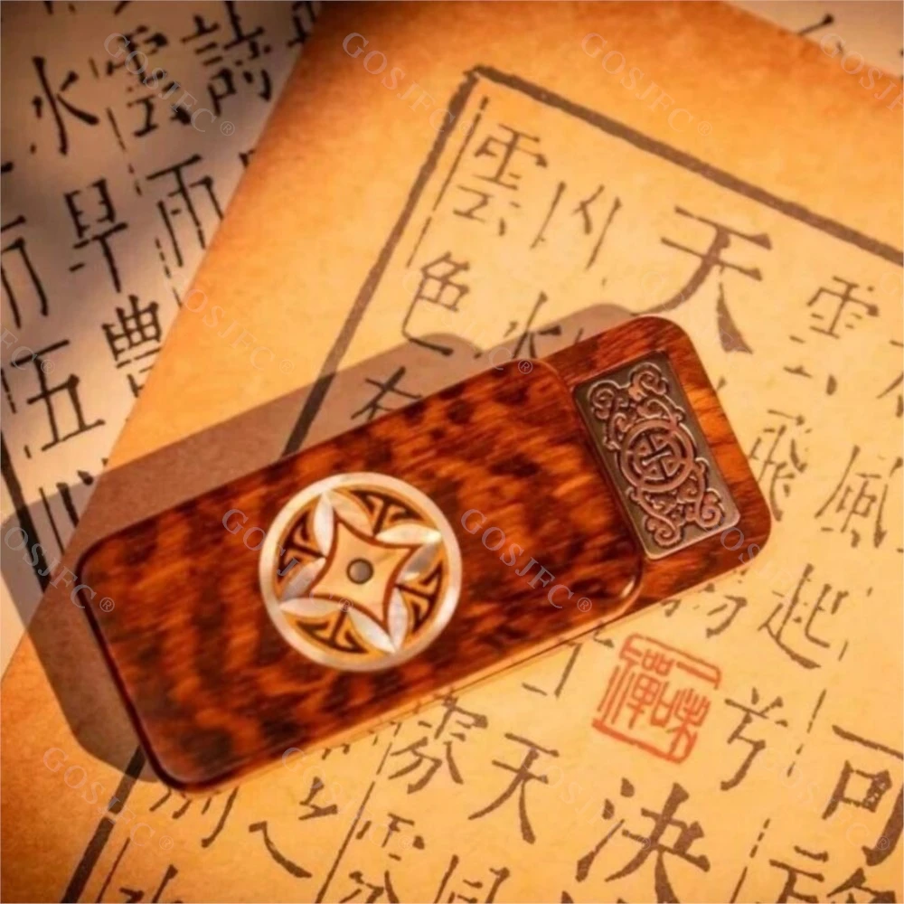 JINMU EDC JINLING Fidget Slider Wood Push Slider Stress Relief Toy Fidget Toys For Adult Anxiety Relief Gadgets Original Design