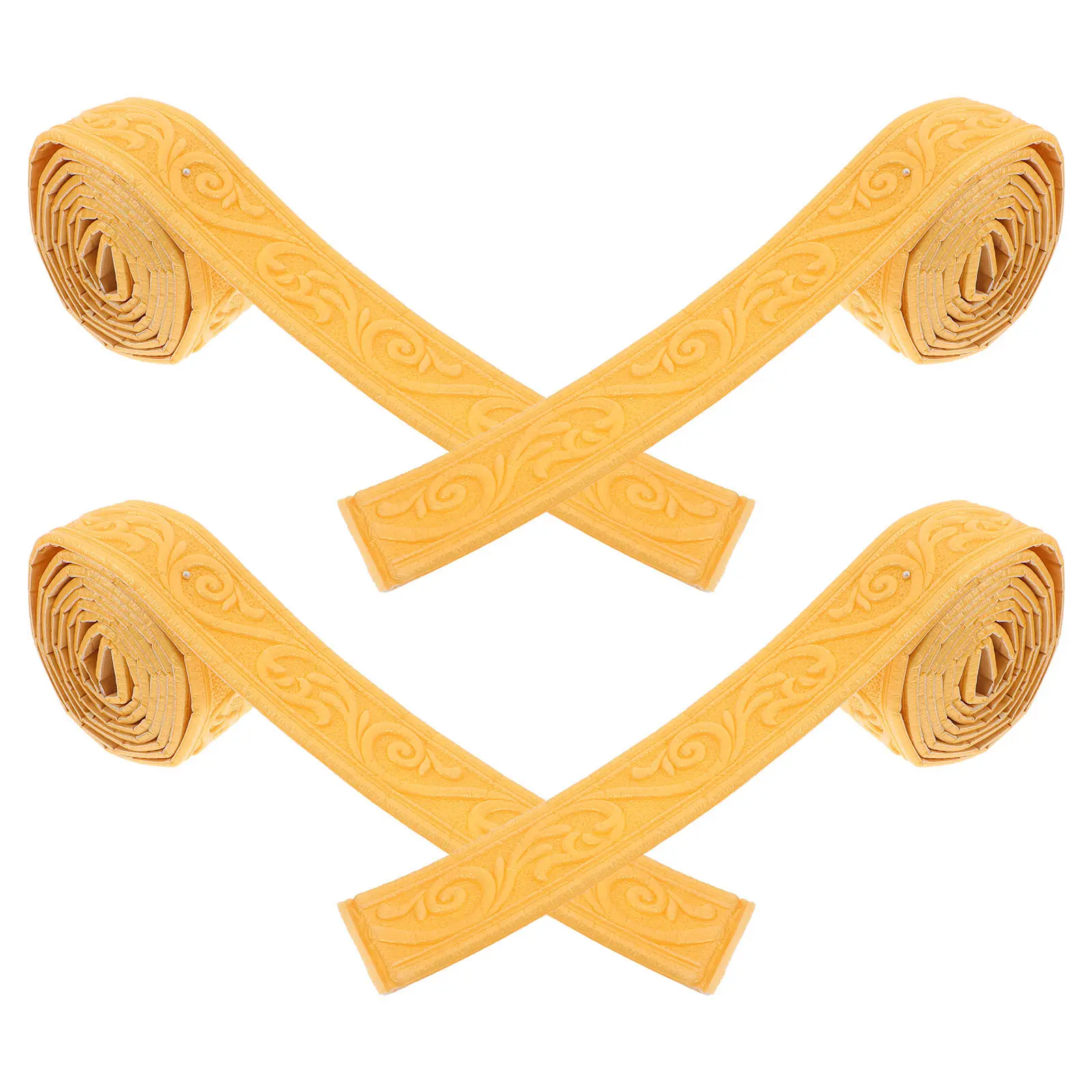 

4Pcs Peel and Stick 3D Wall Trim Molding Self Adhesive Flexible Xpe Foam Decorative Edging for Doors Walls Cabinets Mirrors