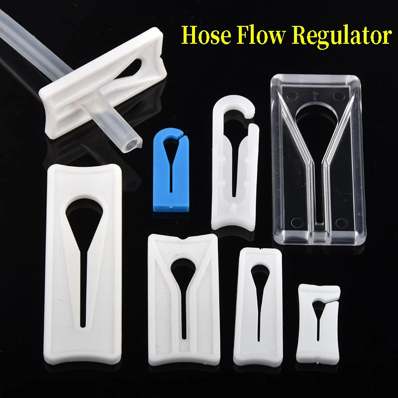 10Pcs Aquarium Hose Flow Regulator Hose Clamp Adjustable Plastic Water Stop Clamp Garden Water Flow Regulation Clip Joints