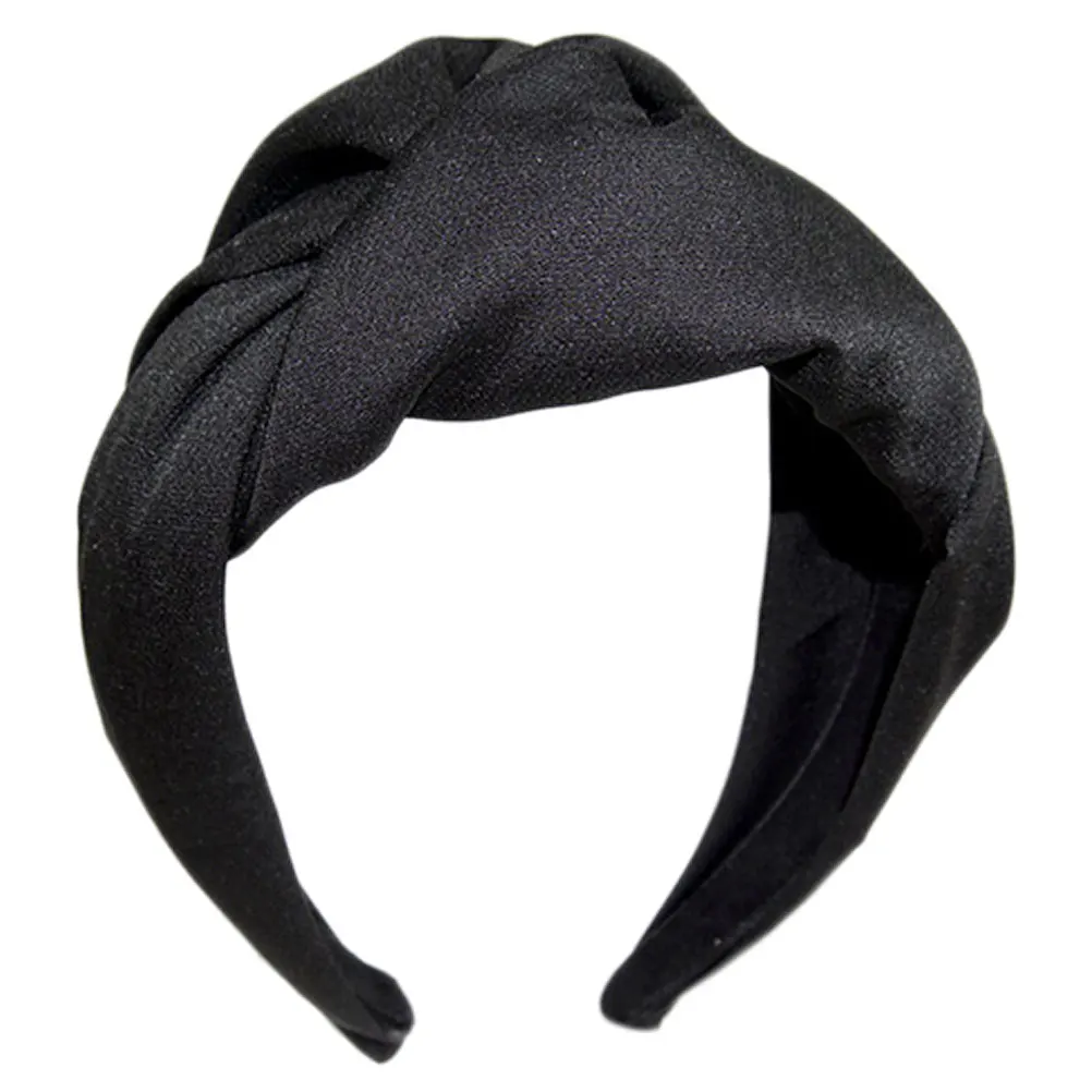 

Women Headbands Fabric Black Stylish Wide Cloth Fashion Hair Hoop Hair Hoop Fashion Accessory Elegant Design Long Use