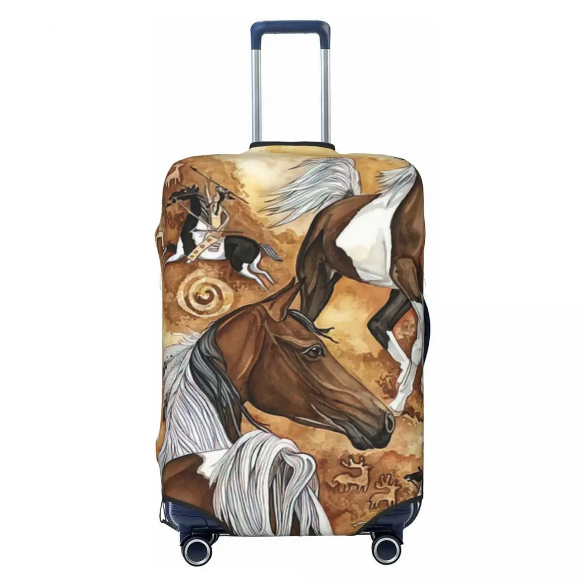 Horses Print Luggage Protective Dust Covers Elastic Waterproof 18-32inch Suitcase Cover Travel Accessories