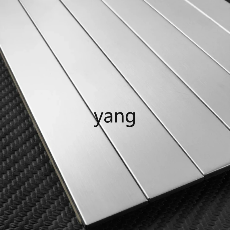 

LTT Silver Strip Brick Metal Mosaic Tile Stainless Steel Strip Brick Wall Sticker