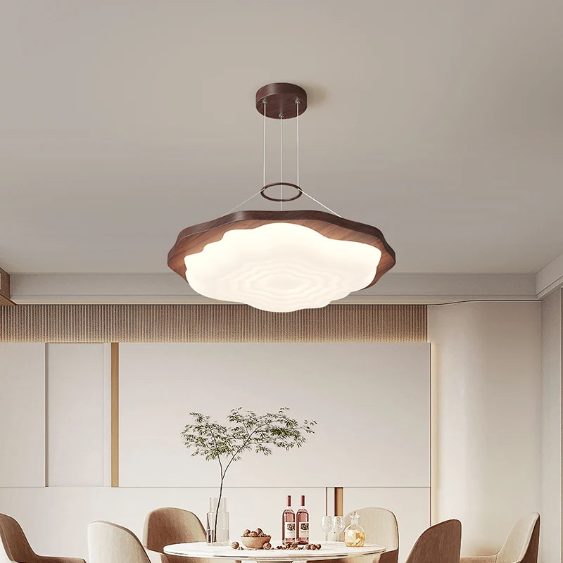 Rosewood LED Ceiling Light Bedroom Lighting Woodiness Living Room Balcony Indoor Pendant Lights Modern Home Interior Decor Lamp image 5