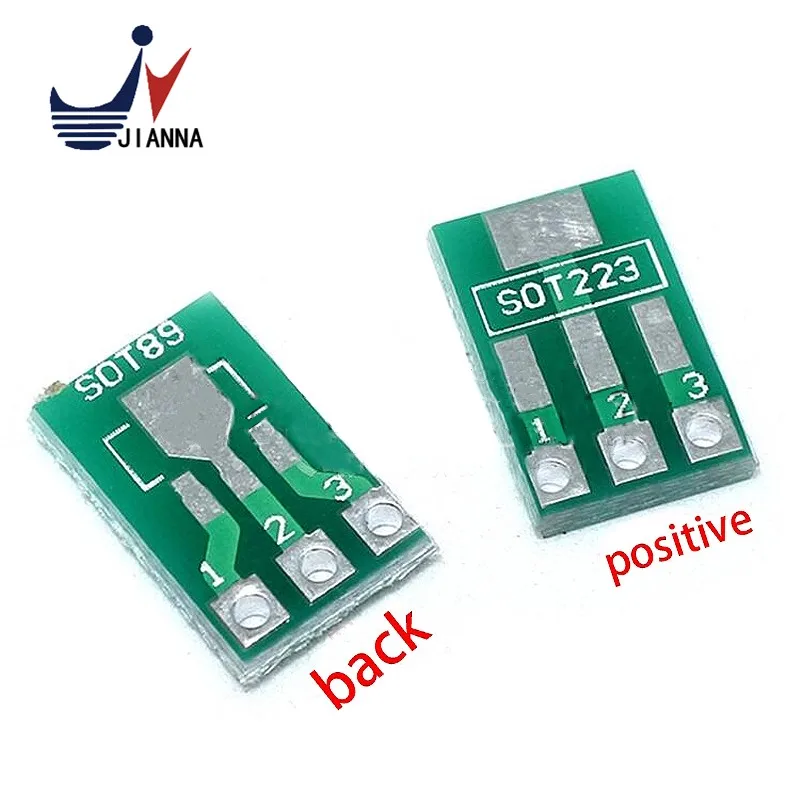 20 pz SOT89 SOT223 a DIP PCB Transfer Board DIP Pin Board Pitch Adapter keysets
