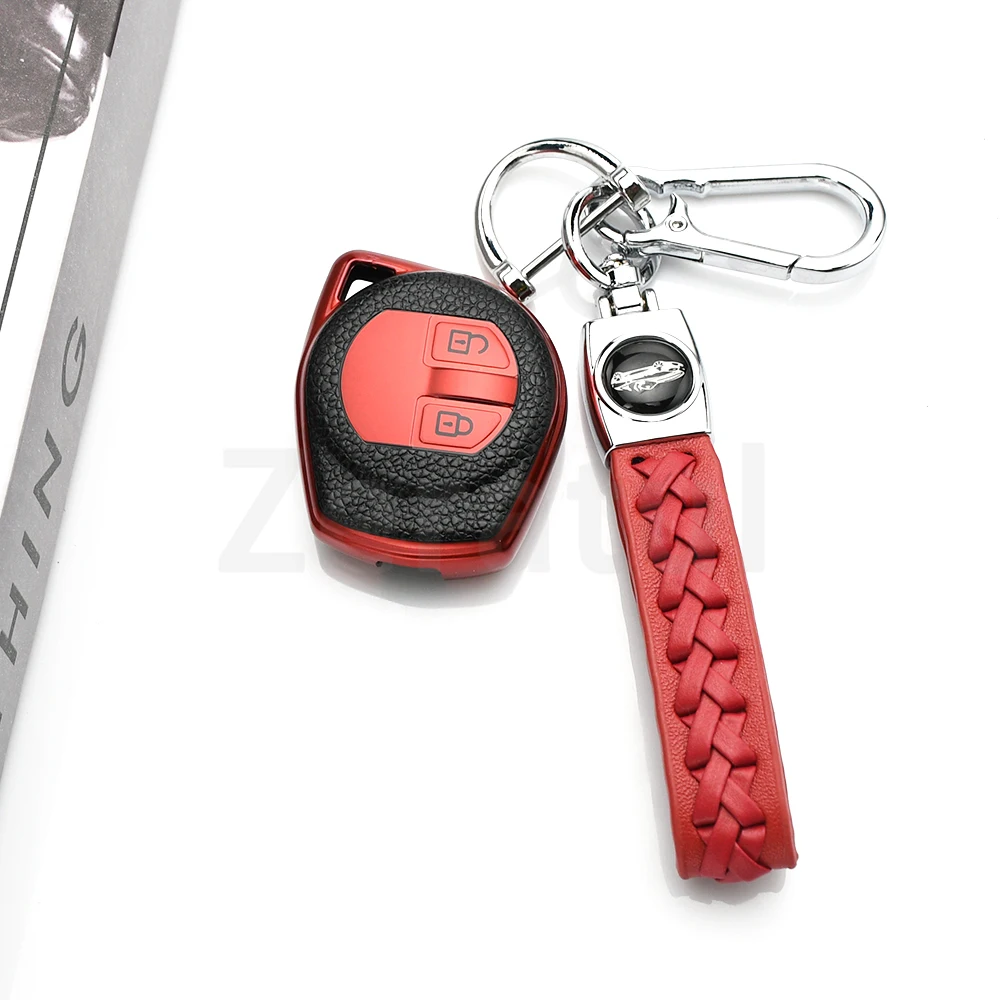 Coque de protection en cuir TPU pour clé de voiture, étui pour clé de voiture, sac pour Suzuki Swift Ignis Vitara Liana Ciaz Baleno, accessoires