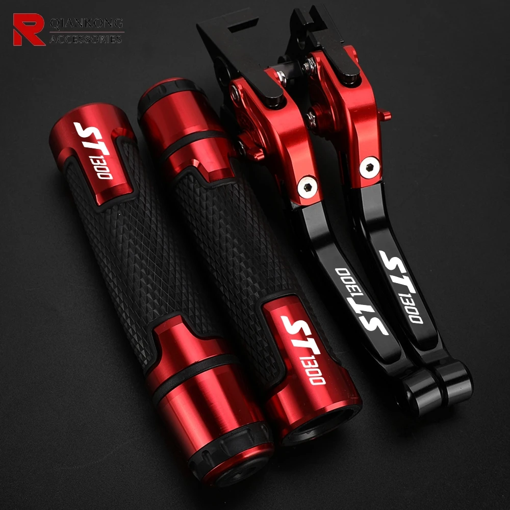 

Motorcycle for Honda ST1300 ST-1300 2003-2007 2006 2005 2004 Accessories Adjustable Brake Clutch Levers Handlebar grips ends