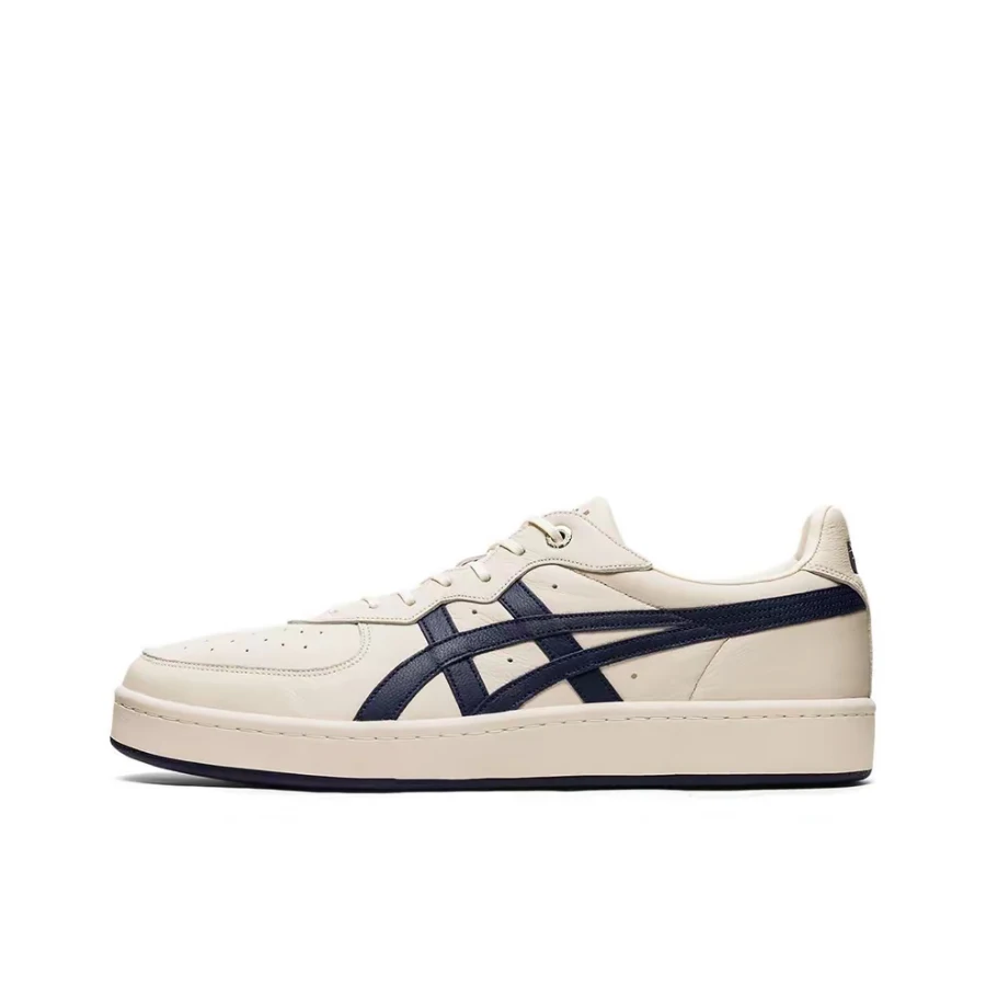 Onitsuka Tiger GSM Unisex Beige/Blue Low-Top Casual Sneakers  Minimalist Snug-Fitting Durable Breathable Design 1183A803-200