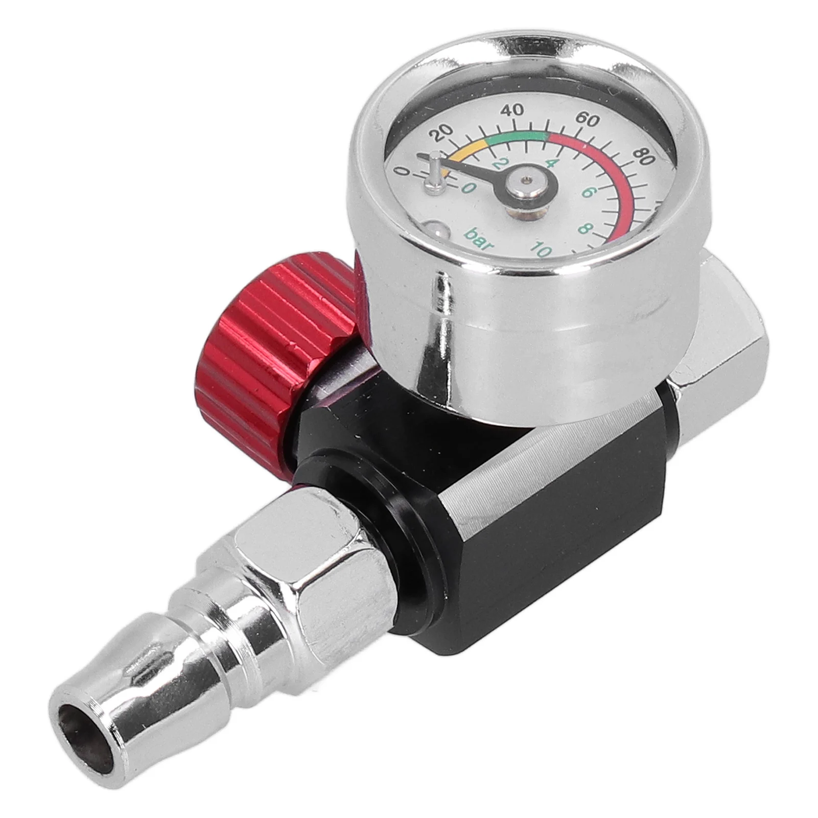 G1/4in Gewinde Spray Farbe Pistole Luftdruck Regler Druck Regulierung Einstellventil Gauge Farbe Sprayer Luft Regler Gauge – Detail 6