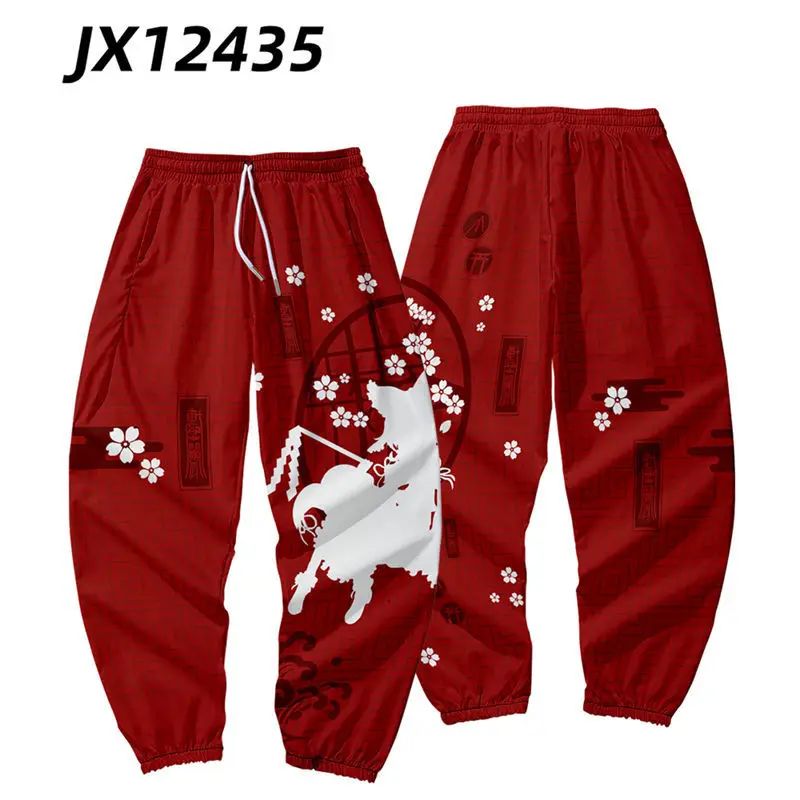 Anime Touhou Project Hakurei Reimu Cosplay Kostuums 3D Print Joggers Broek Mannen/Vrouwen Casual Broek Harajuku Hip Hop Joggingbroek