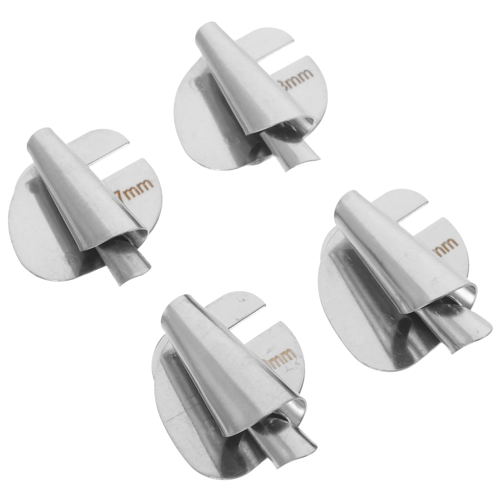 

4Pcs Professional Metal Sewing Machine Hemmer Foot Convenient and Safe for Delicate Hands Stainless Steel Presser Feet