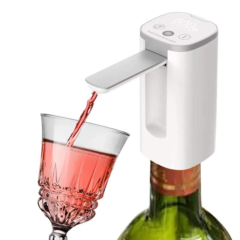 Electric Wine Aerator Dispenser Foldable Wine Pump Professional Whiskey Liquor Pump Adjustable Quick Wine Pourer Wines Extractor