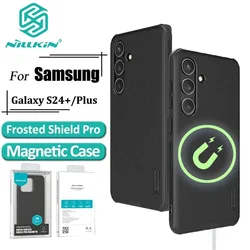 Custodia Nillkin-Super Frosted Shield Pro per Samsung Galaxy S24 Plus, sottile, opaca, anti-impronte, cover posteriore antiurto, opaca